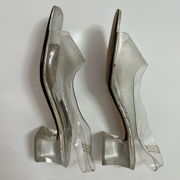 J Renee - clear 90s / y2k vintage heels - 6.5 - Picture 5 of 5